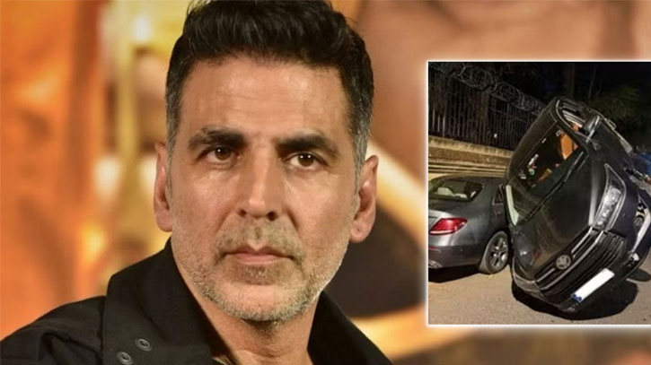 অক্ষয় কুমারের গাড়িবহরে সড়ক দুর্ঘটনা, তারা নিরাপদে রক্ষা পেয়ে বাড়িতে পৌঁছালেন