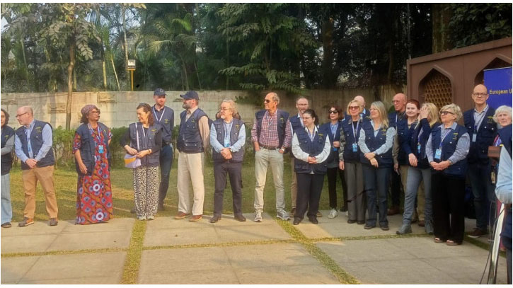 ইইউ নির্বাচনী পর্যবেক্ষণ মিশনের দীর্ঘমেয়াদি পর্যবেক্ষক মাঠে নেমেছে